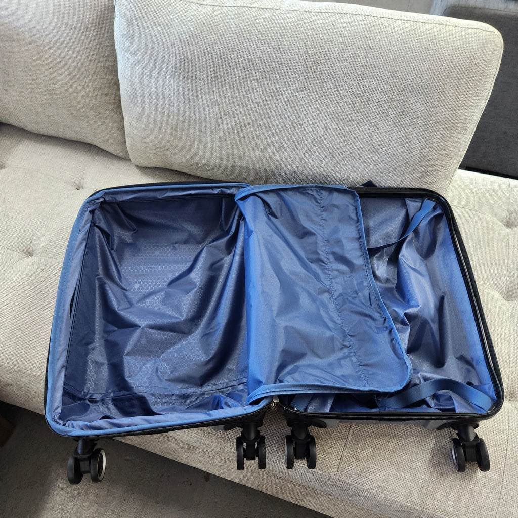 Dejuno Yukon 3-Piece Hardside Luggage Set Gray New