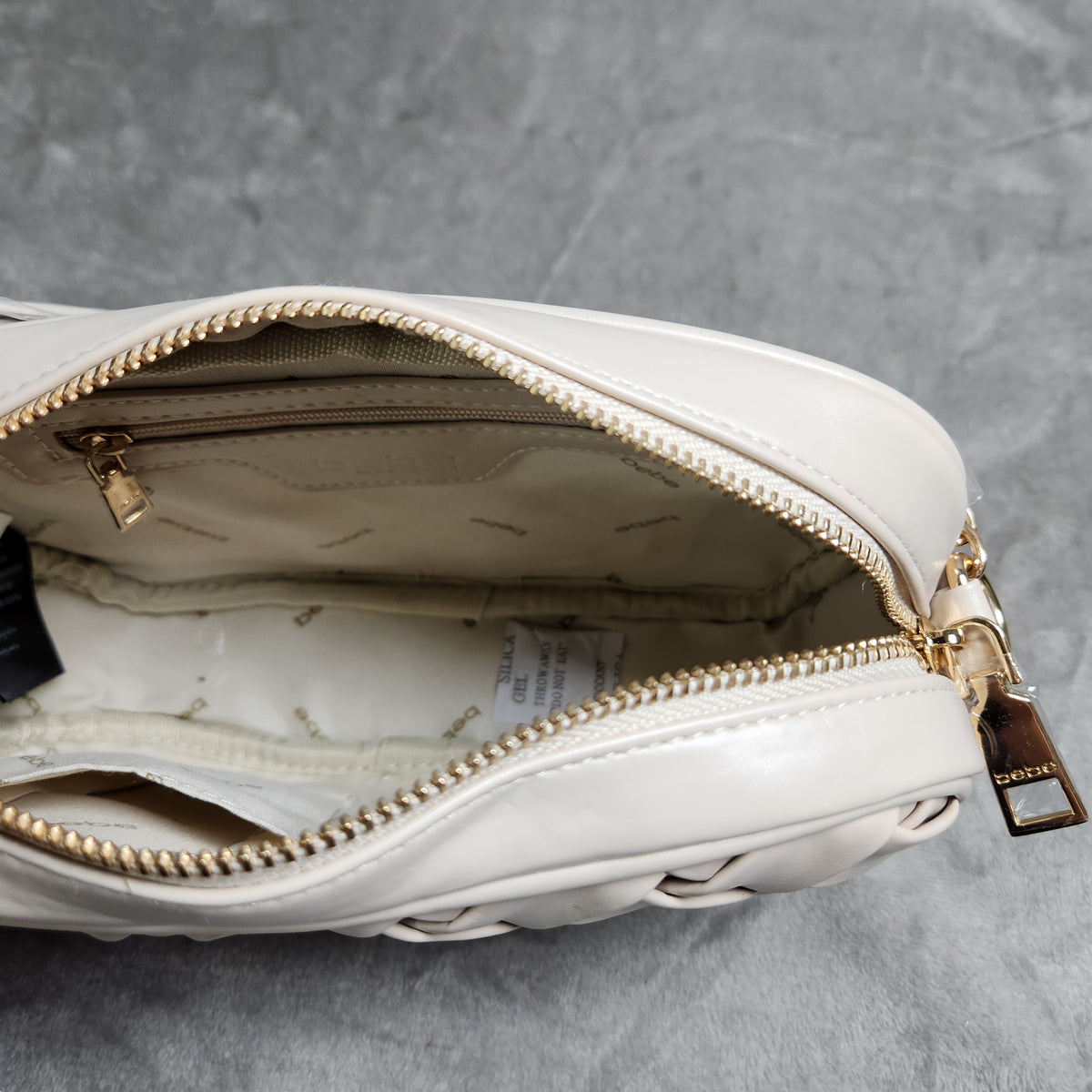 bebe Luca Camera Bag with Wallet New E02-5359 Cream
