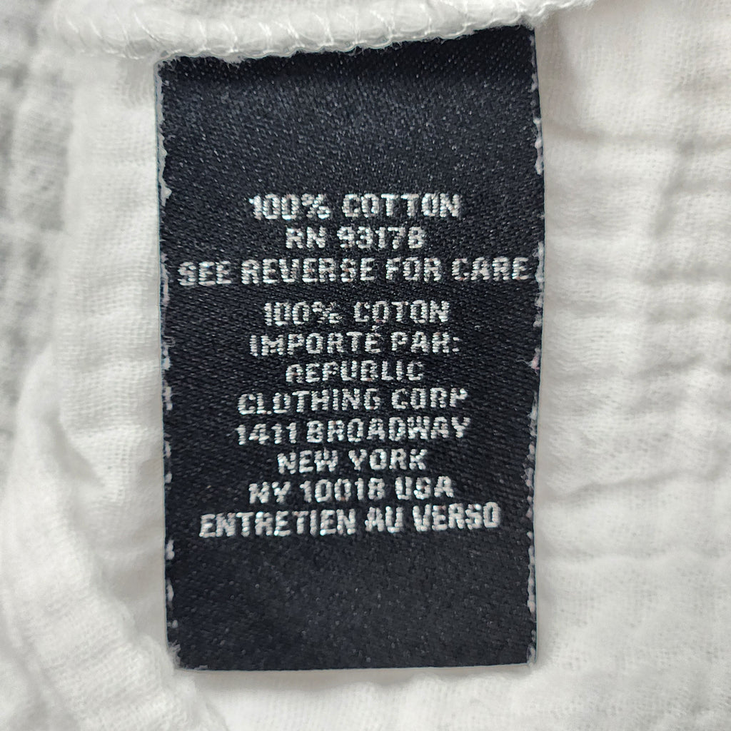 catherine malandrino Women's White Cotton Top Petite Small Preowned