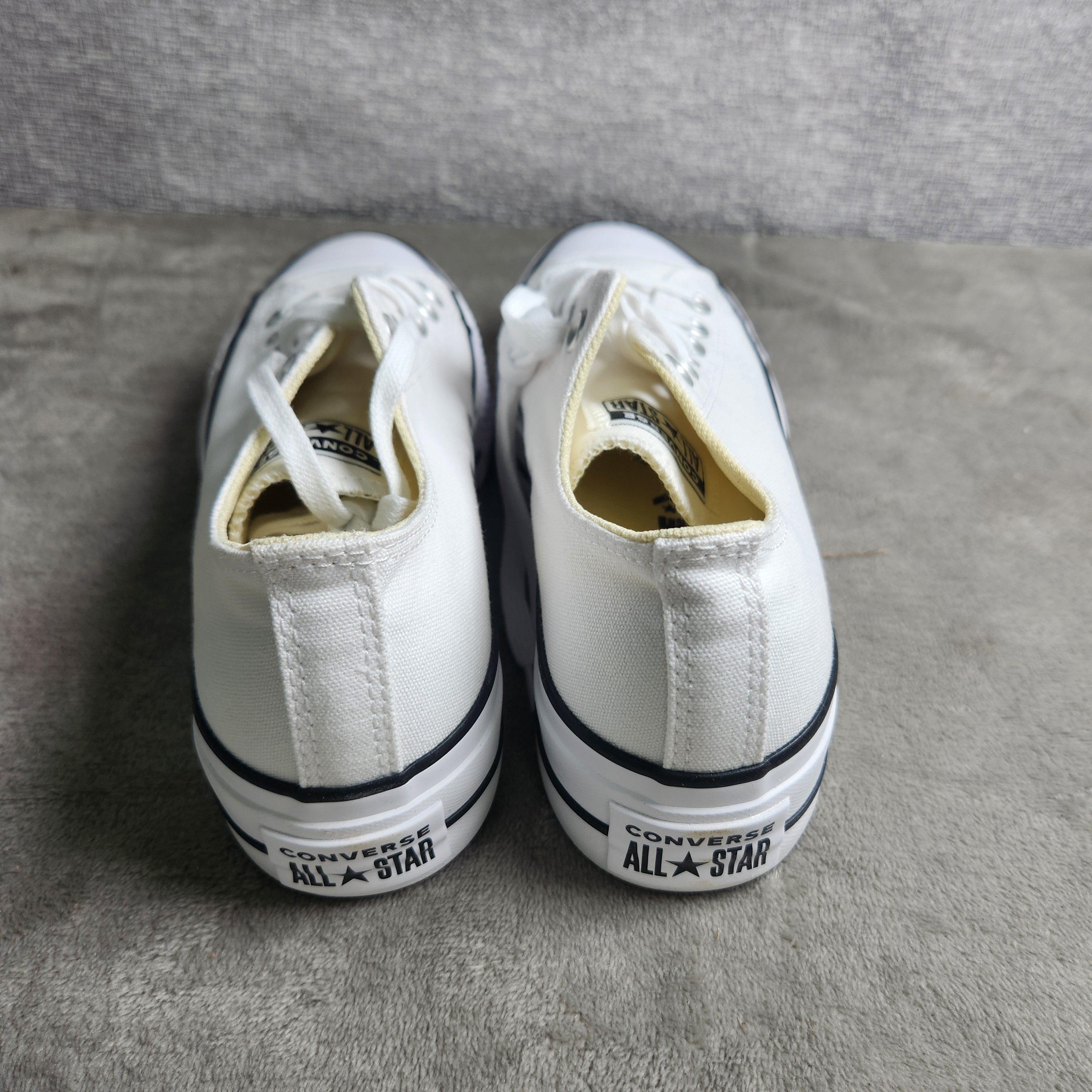 Converse Chuck Taylor All Star Lift Platform White Black Womens Size 7 560251F
