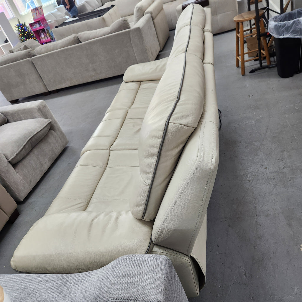 Messina Leather Power Reclining Sofa with Power Headrests