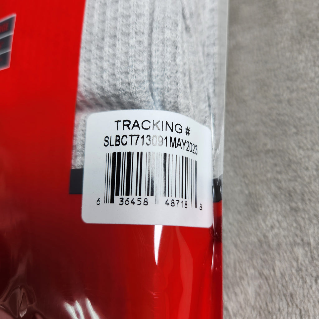 Everlast Women's Large Thermal Waffle Knit 2 PC Set Gray Long Sleeve Top Pants EVL4970