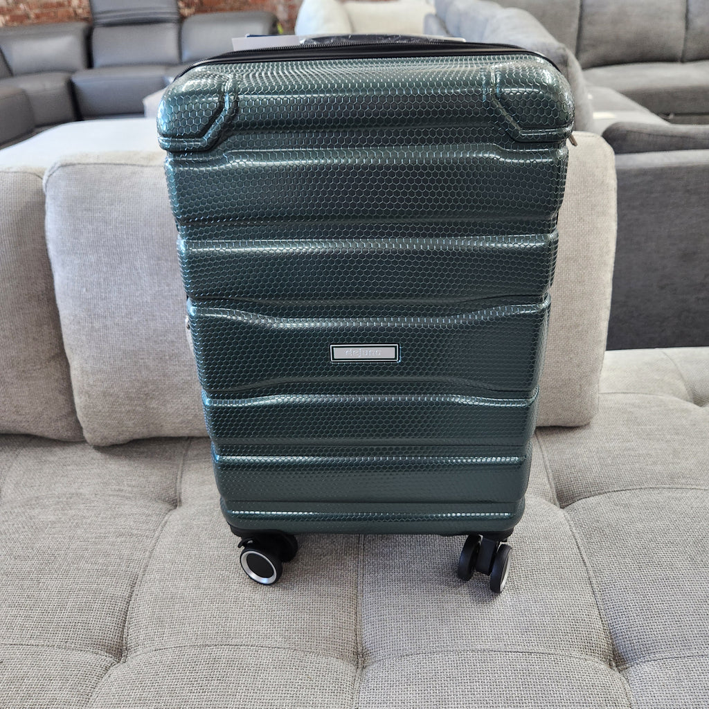 Dejuno Yukon 3-Piece Hardside Luggage Set Green New