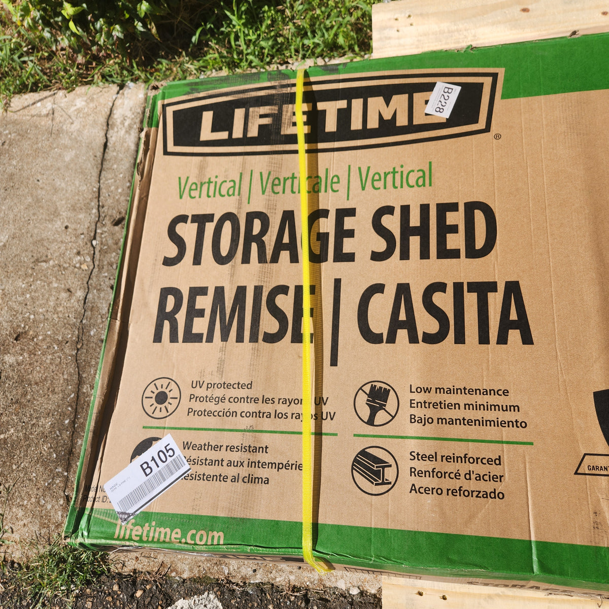 Lifetime Vertical Storage Shed - 56" x 30" x 68"