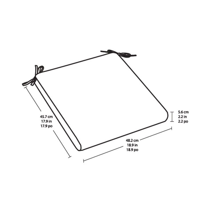 Peak Season Outdoor Seat Pad, 2-pack