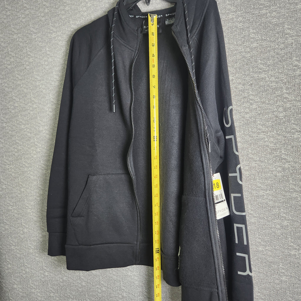 Spyder Women's Full Zip Fleece Hoodie Black Size 1x NWT