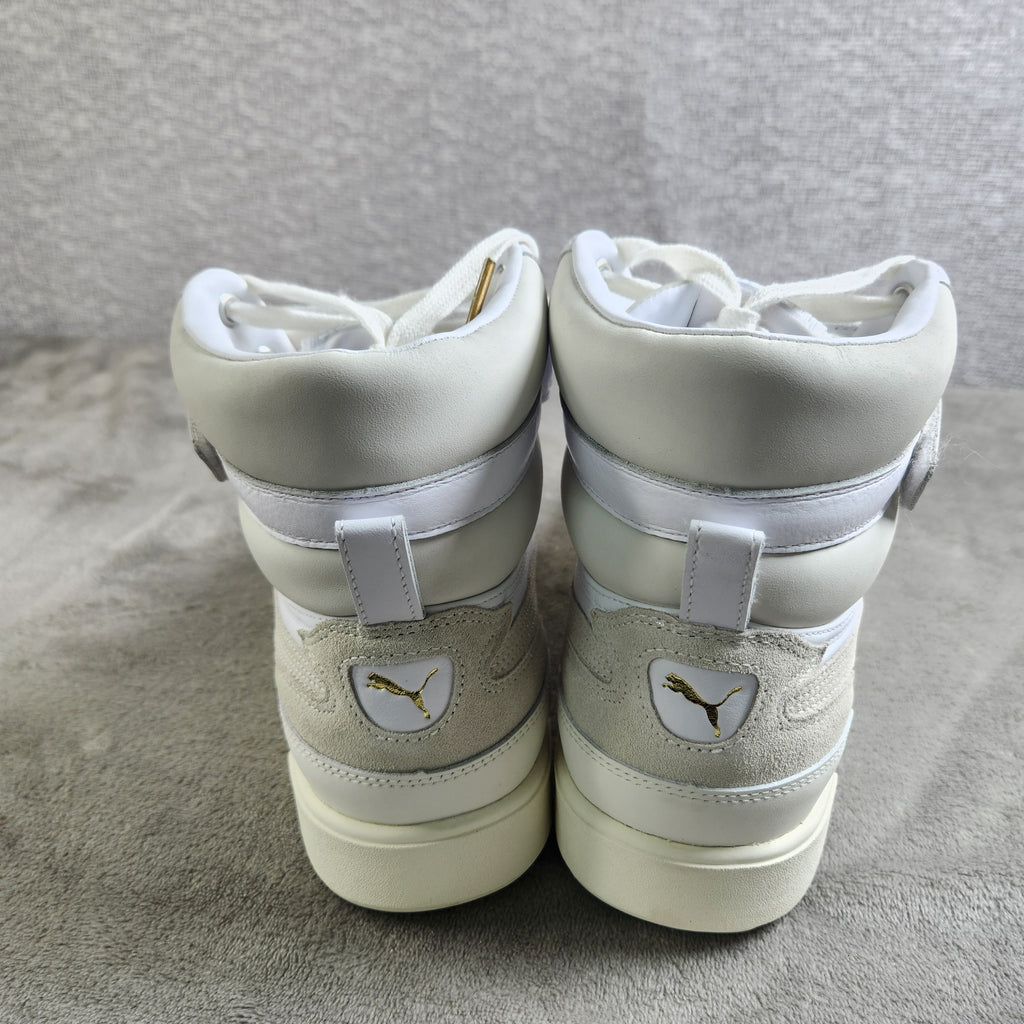 PUMA Sky LX Mid Lux 372870 01 Mens Size 10 Puma White Whisper White New