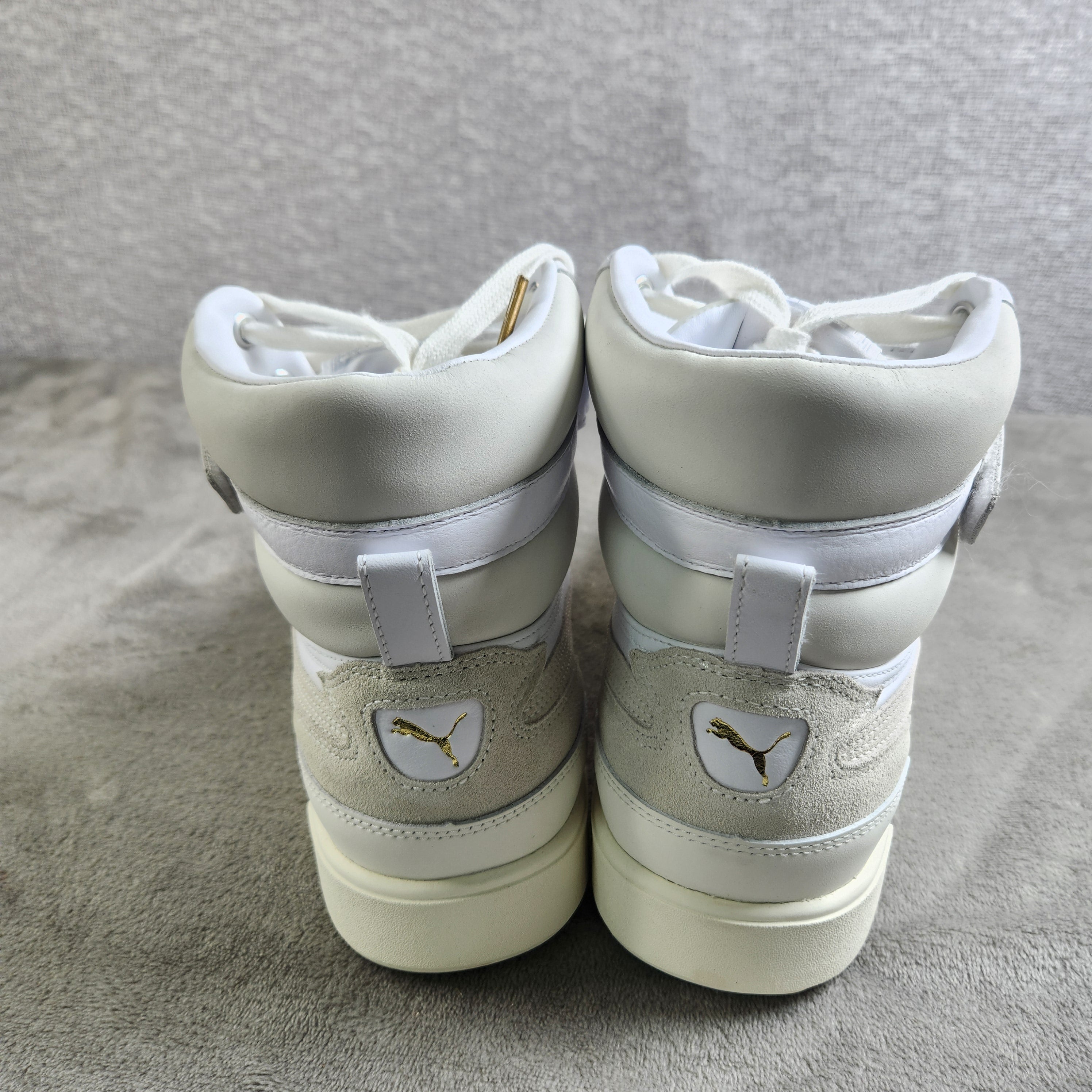 PUMA Sky LX Mid Lux 372870 01 Mens Size 10 Puma White Whisper White New
