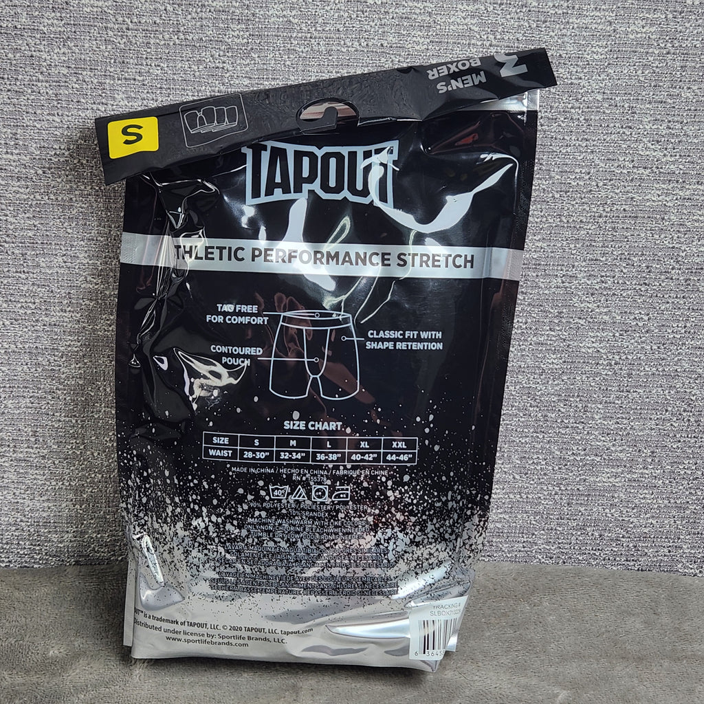 Tapout Athletic Performance Stretch Mens 3 Pack Boxer Briefs Size Small