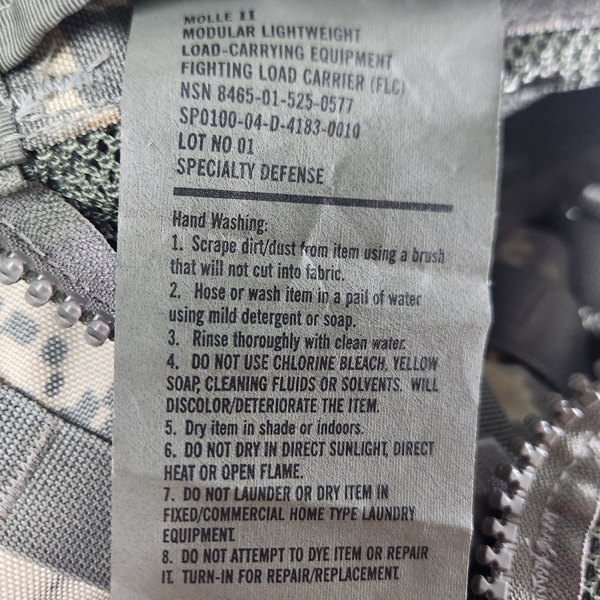 Lot of 4 MOLLE II Modular Lightweight Load Carrying Equipment FLC Fighting Load Carrier/ Utility belts