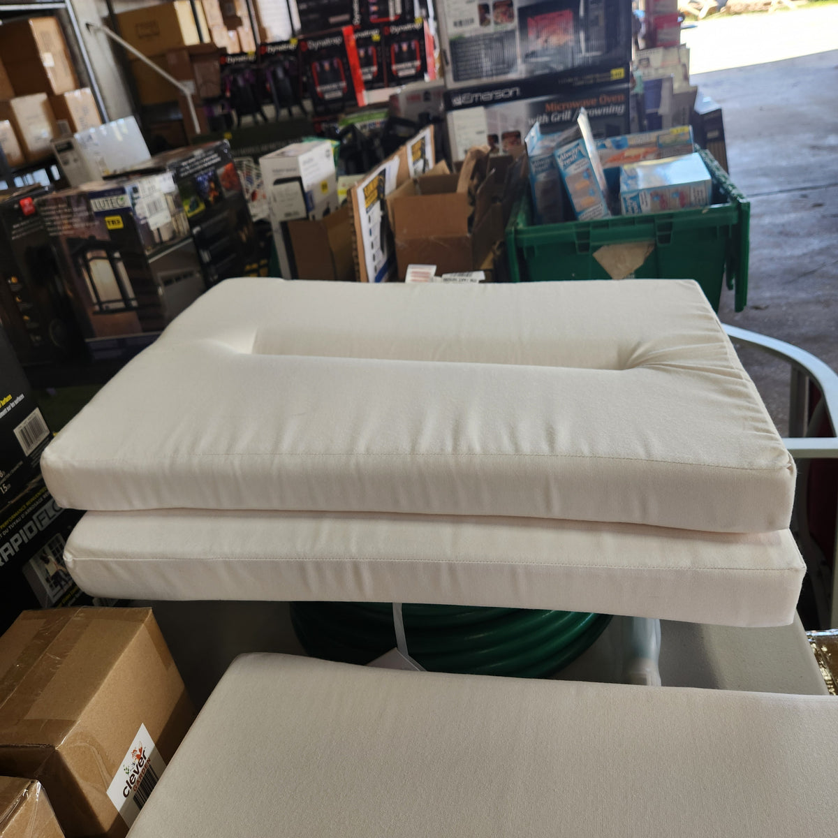 POLYWOOD Eastport Lounge Cushions, 2-pack White