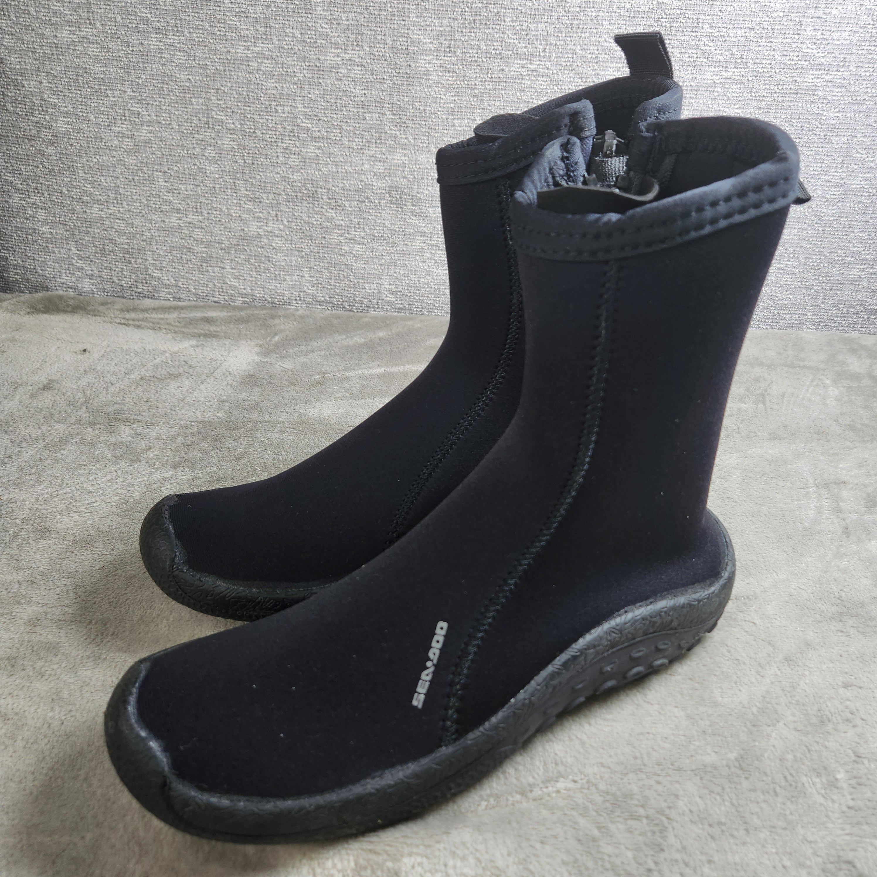 Sea-Doo Neoprene Boots Men's 10 / Women's 11 Black Jet Ski Water Shoes
