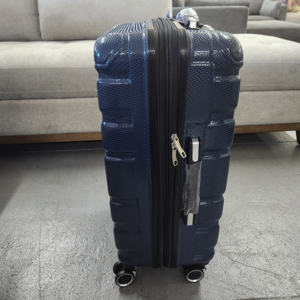 Dejuno Yukon 3-Piece Hardside Luggage Set Blue New