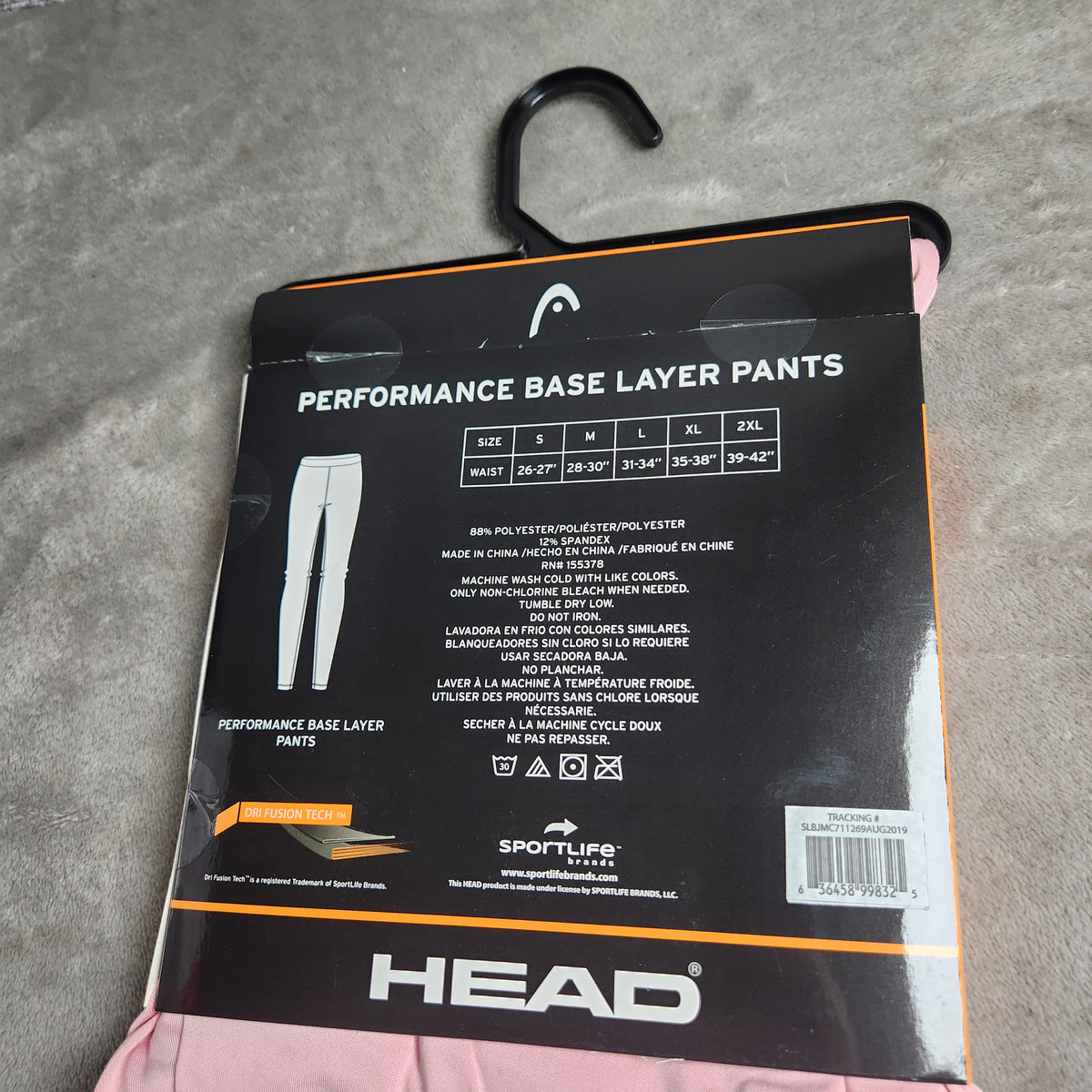 HEAD Women's Base Layer Pants 2XL Pink Heavy Weight Cold Weather NEW
