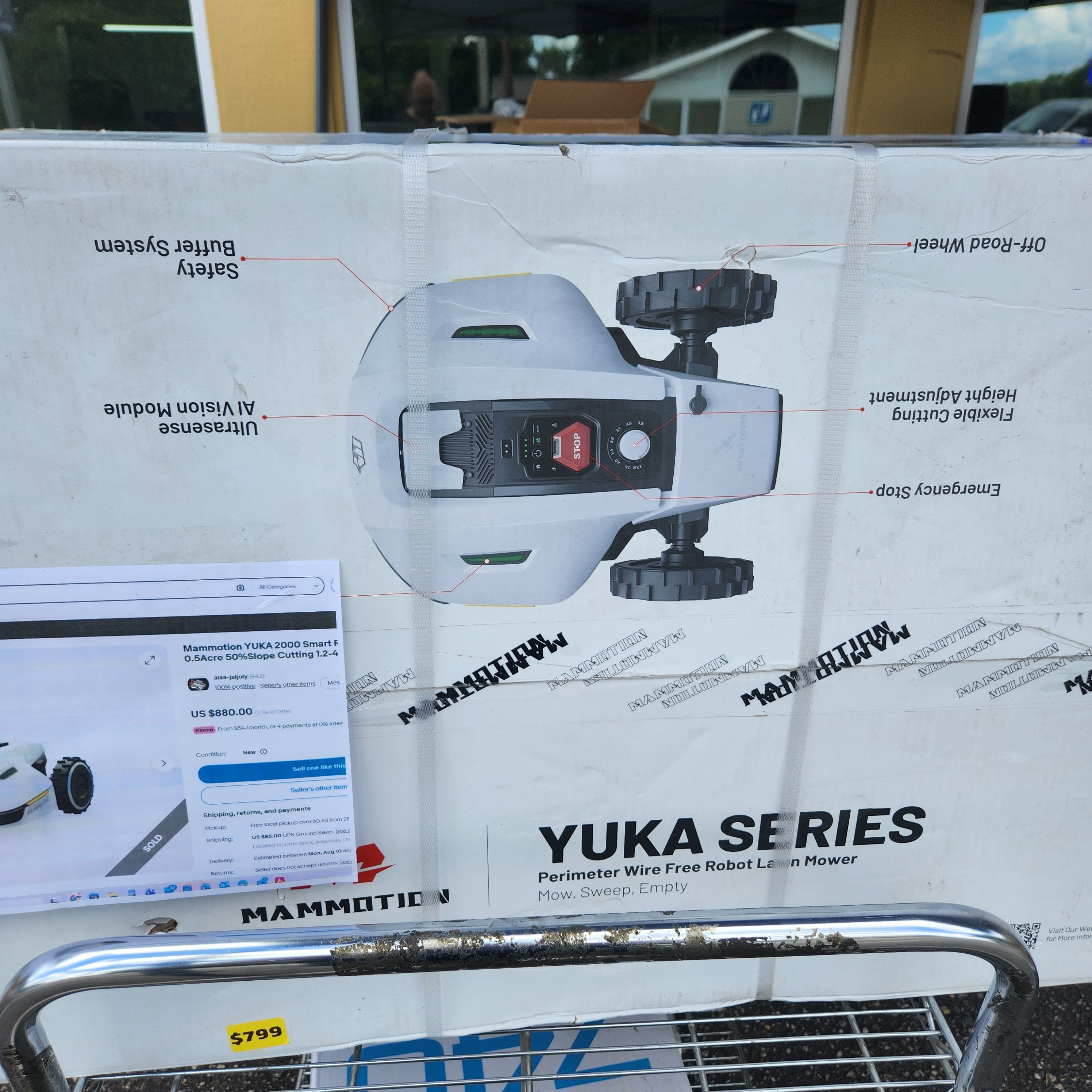 Mamotion 2000 Yuka perimeter wire free lawn mower