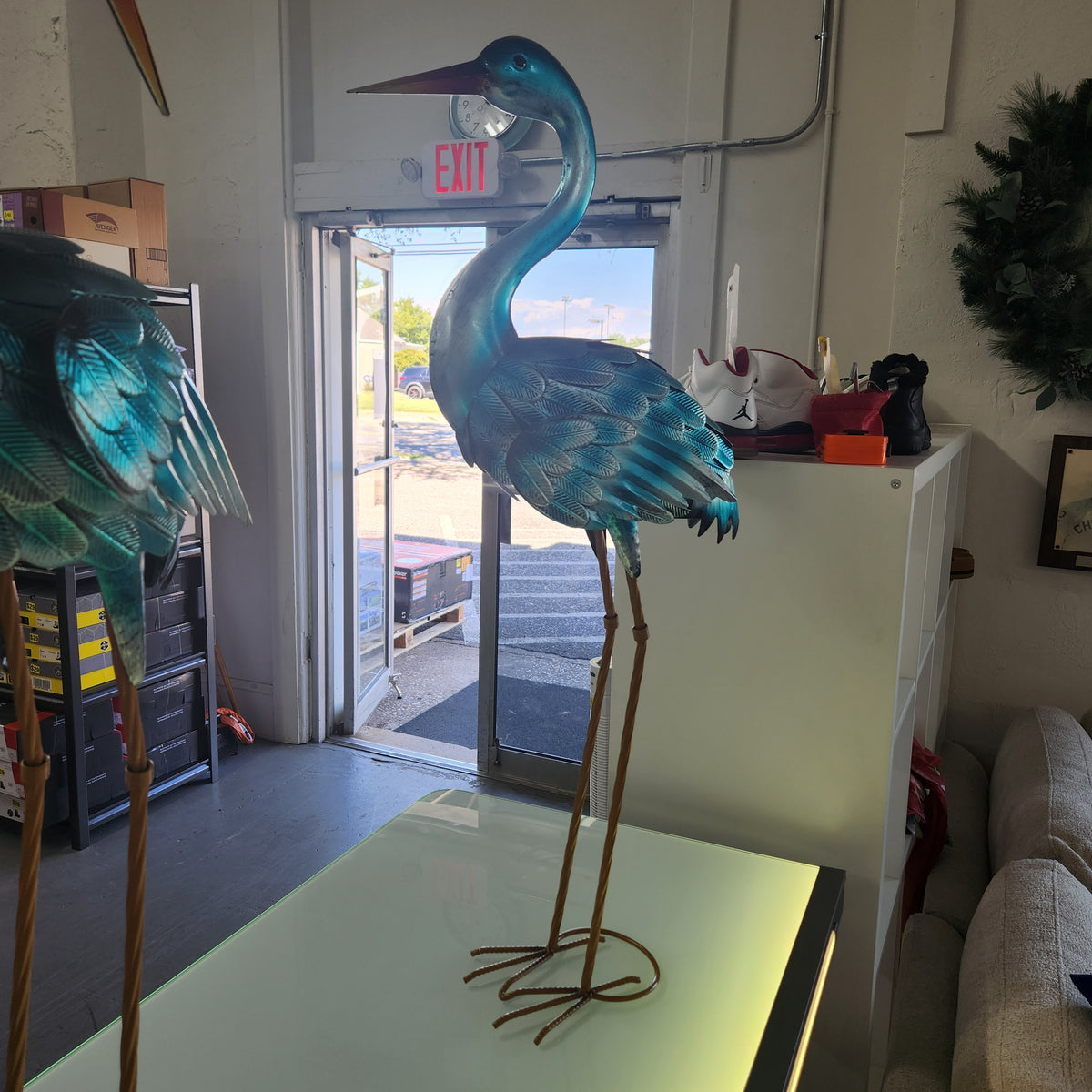 35” Blue Heron Statue