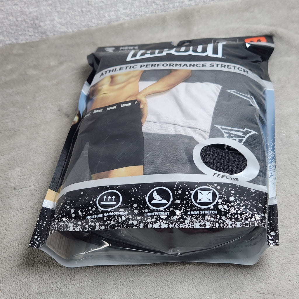 Tapout Athletic Performance Stretch Mens 3 Pack Boxer Briefs Size Medium