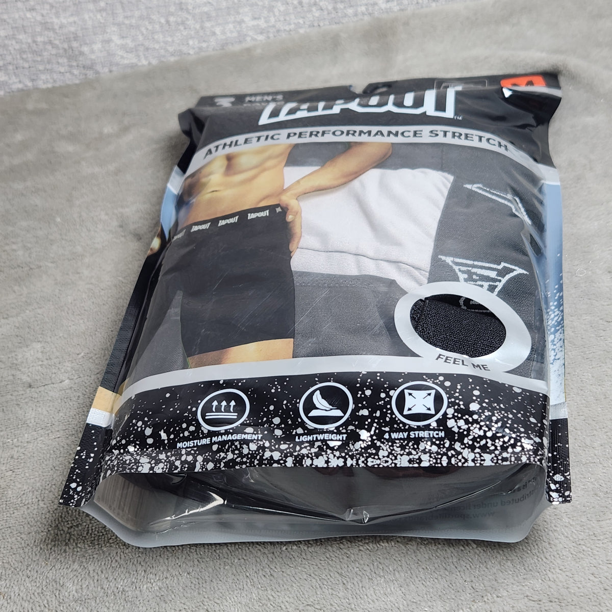 Tapout Athletic Performance Stretch Mens 3 Pack Boxer Briefs Size Medium