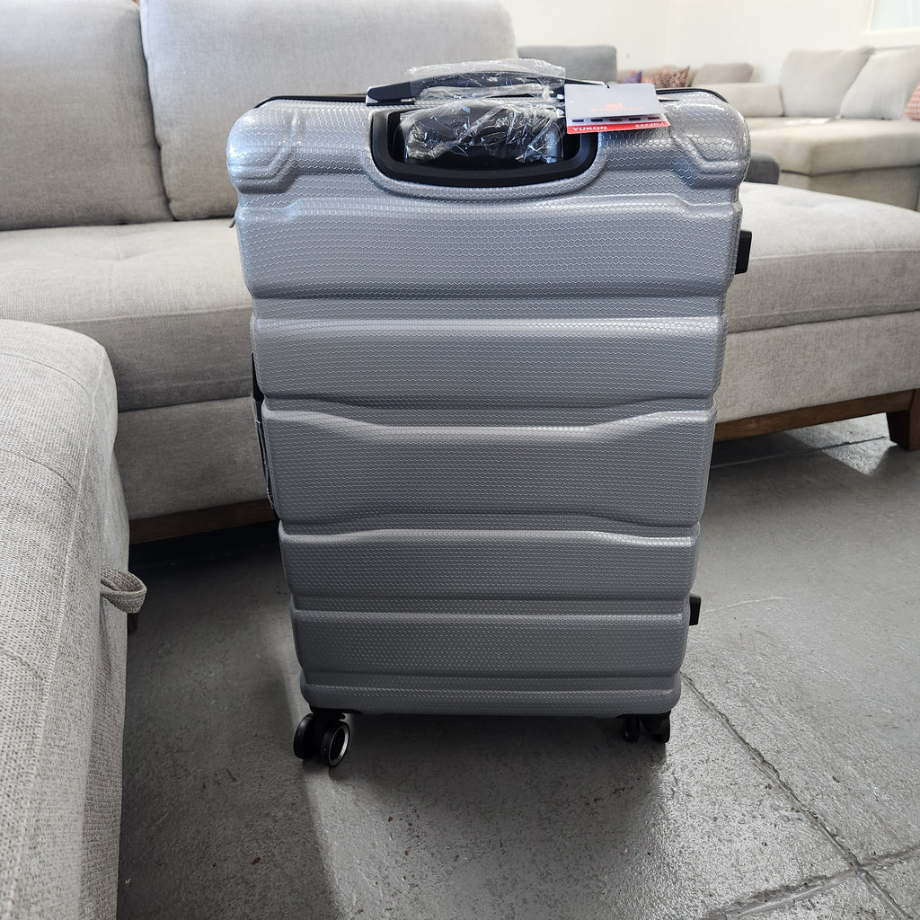 Dejuno Yukon 3-Piece Hardside Luggage Set Gray New