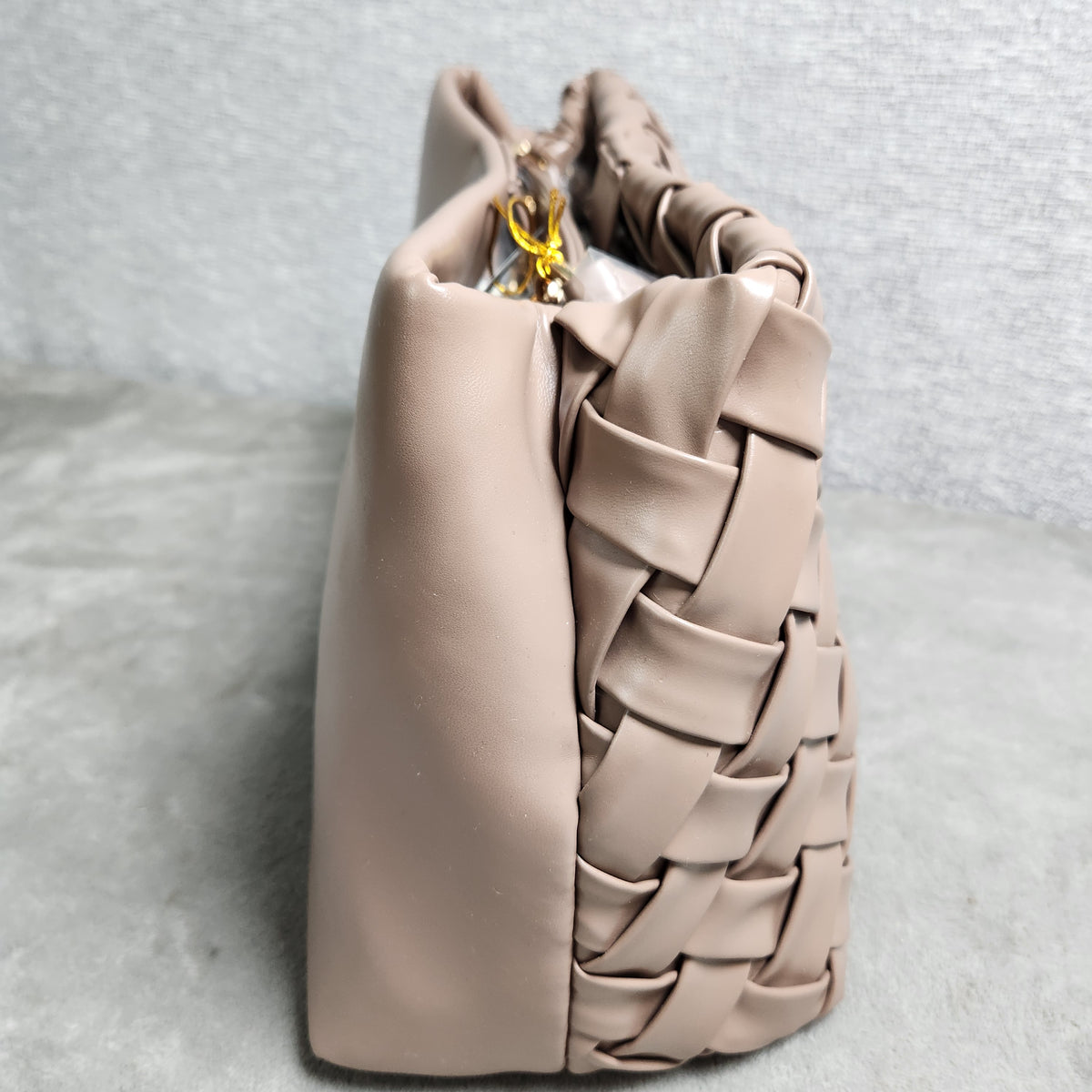 Bebe Luca MD Satchel Bag E03-5358 Taupe New