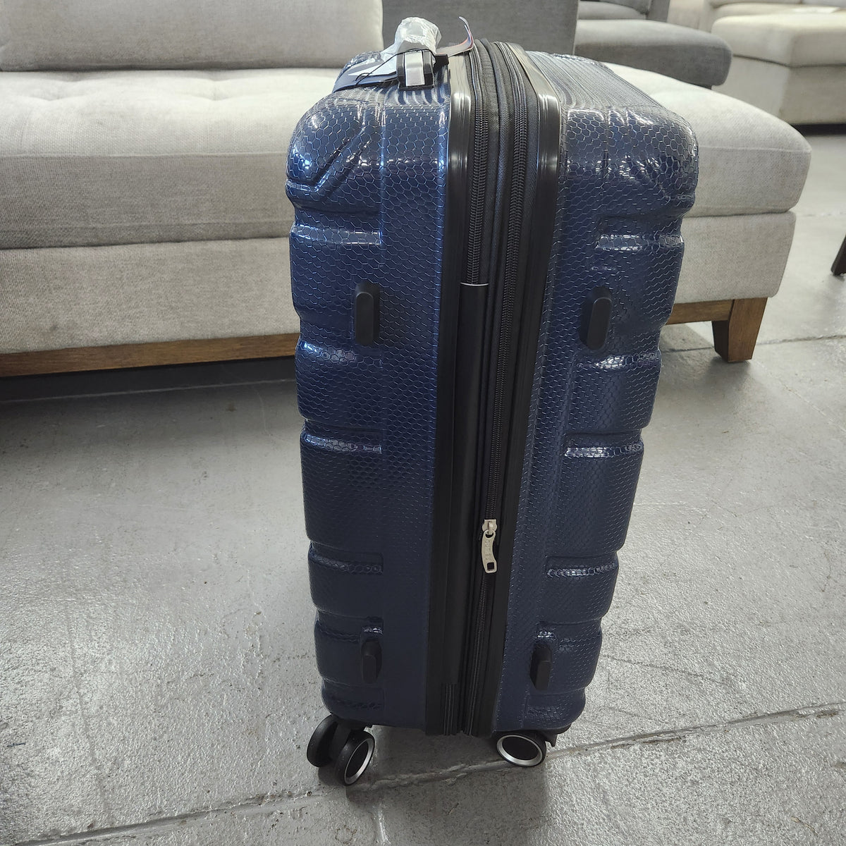 Dejuno Yukon 3-Piece Hardside Luggage Set Blue New