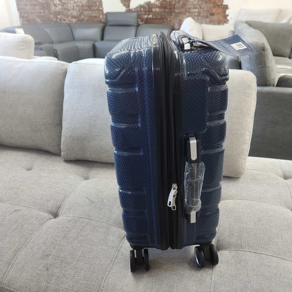 Dejuno Yukon 3-Piece Hardside Luggage Set Blue New
