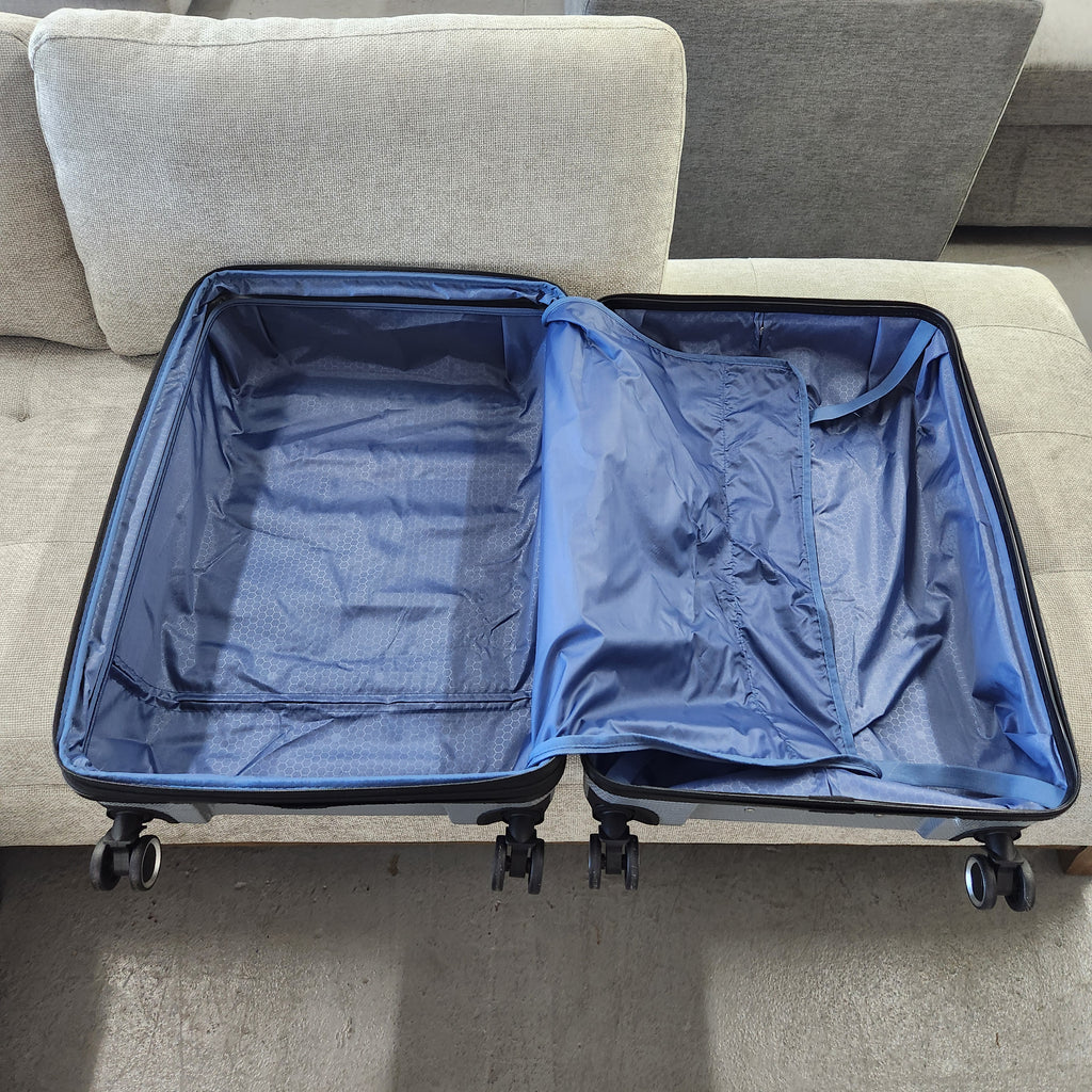 Dejuno Yukon 3-Piece Hardside Luggage Set Gray New