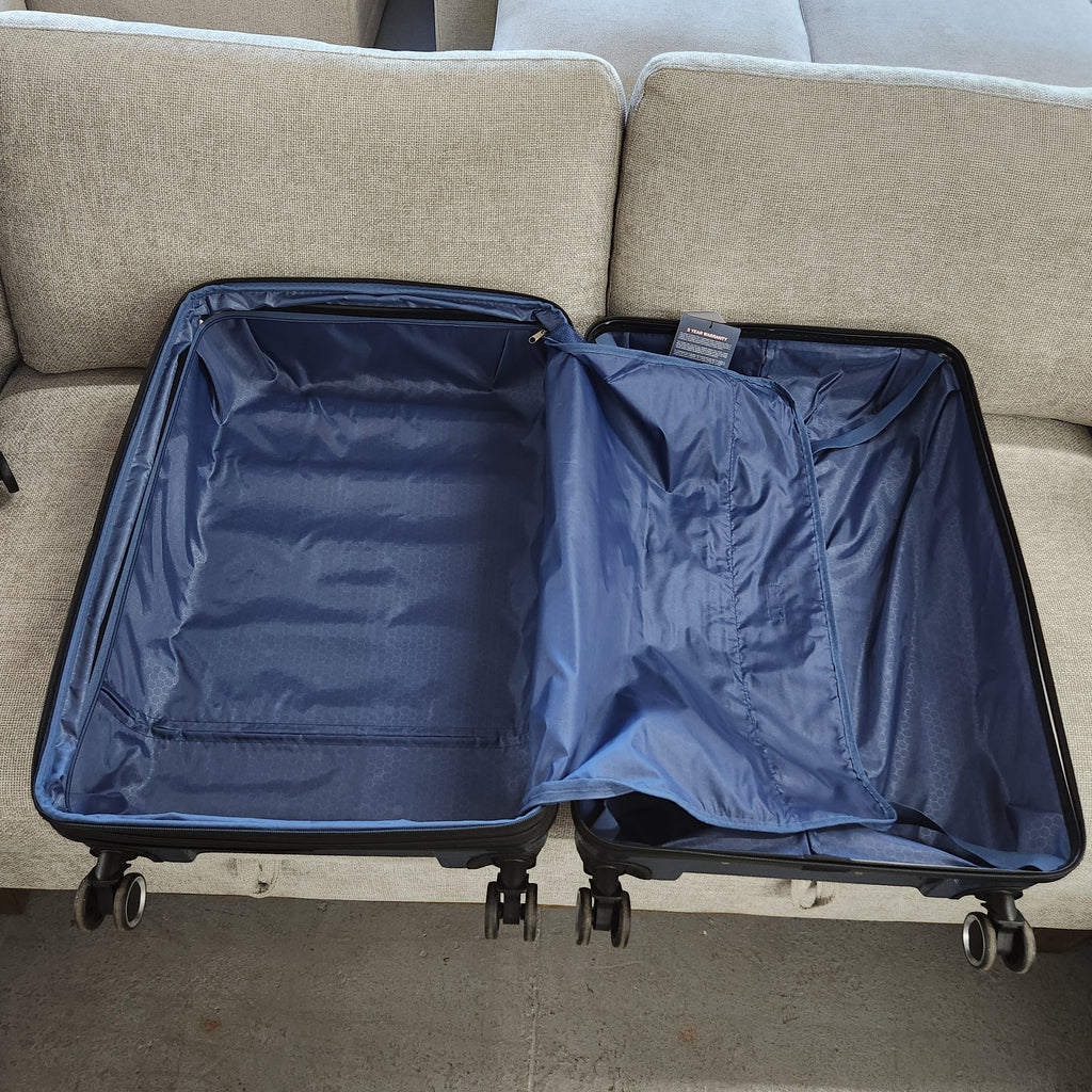 Dejuno Yukon 3-Piece Hardside Luggage Set Blue New