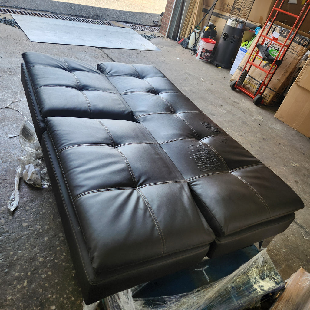Relax A Lounger Jeneva Bonded Leather Euro Lounger