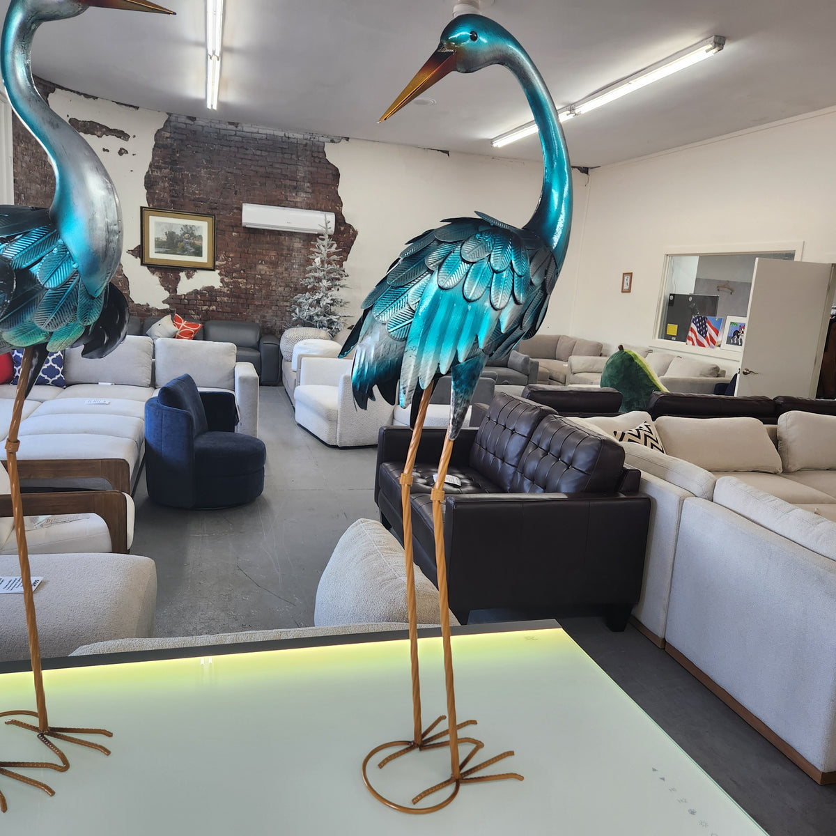 35” Blue Heron Statue