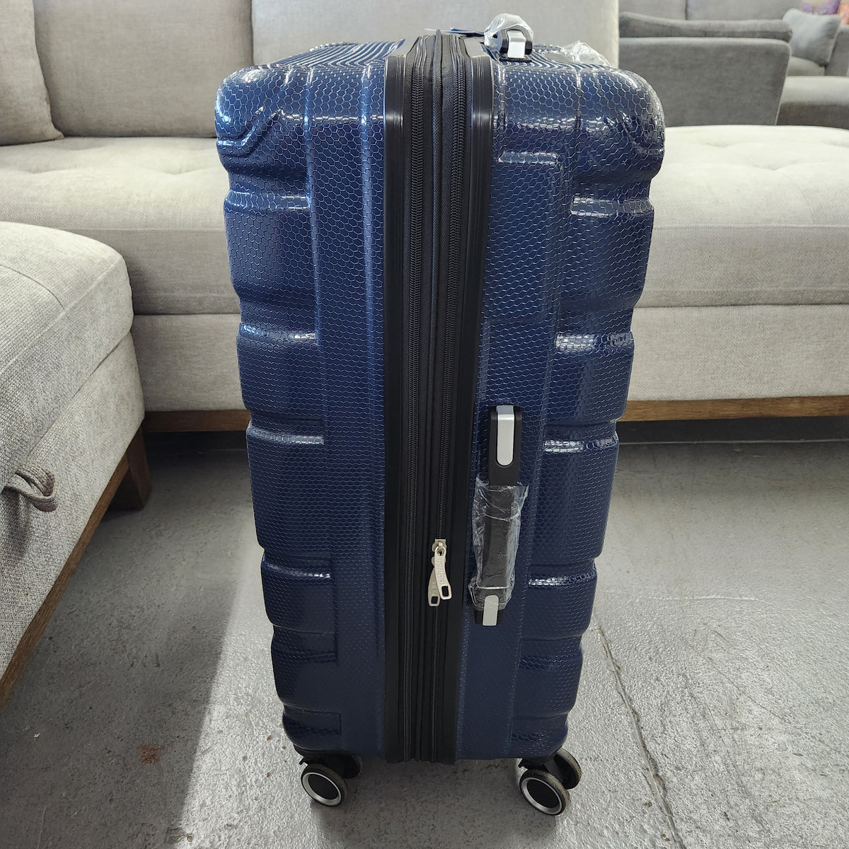 Dejuno Yukon 3-Piece Hardside Luggage Set Blue New