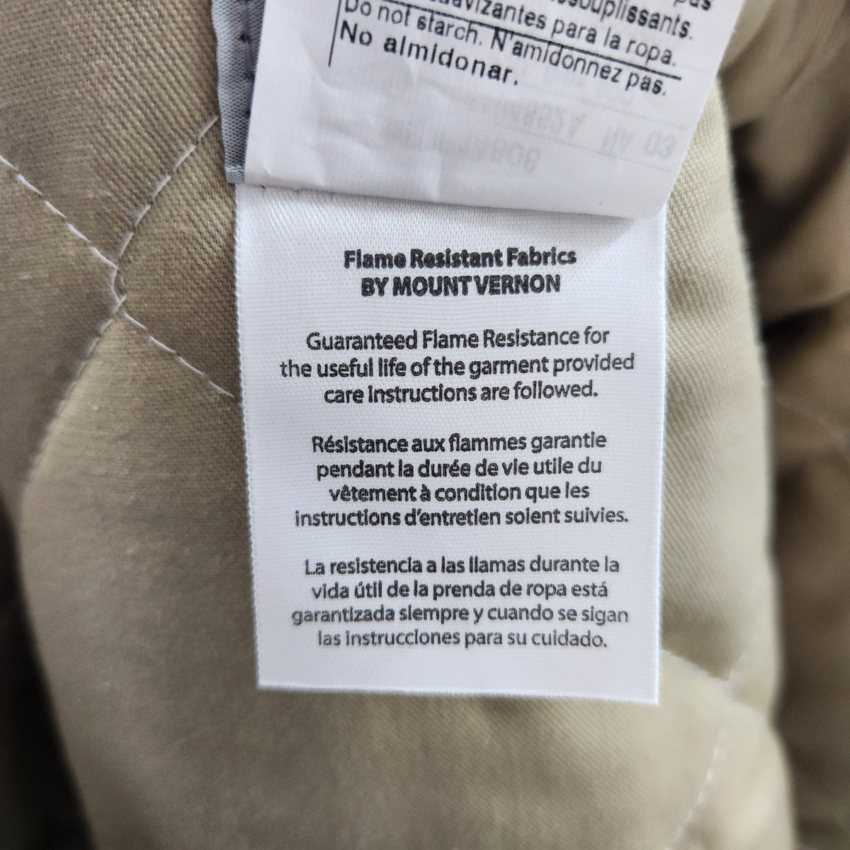 Carhartt Mens FR Flame Resistant Jacket Brown Quilted Lining Quanta Services XL Preowned