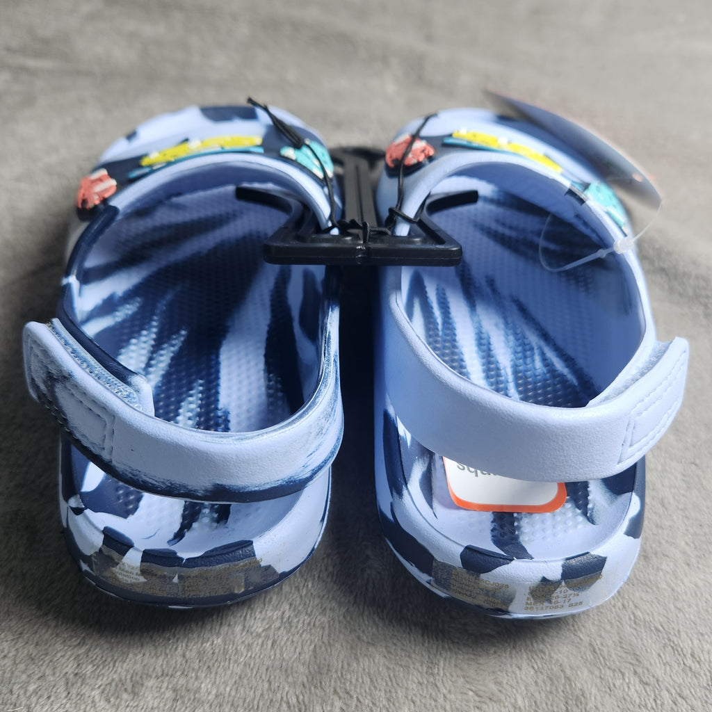 Wonder Nation Crocs Size 9-10 Toddler Boys Car Icon Slide Sandals EVA