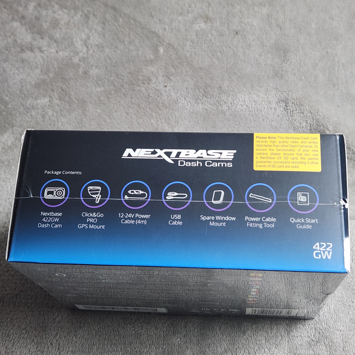 Nextbase 422GW Dash Cam with Polarizing Filter