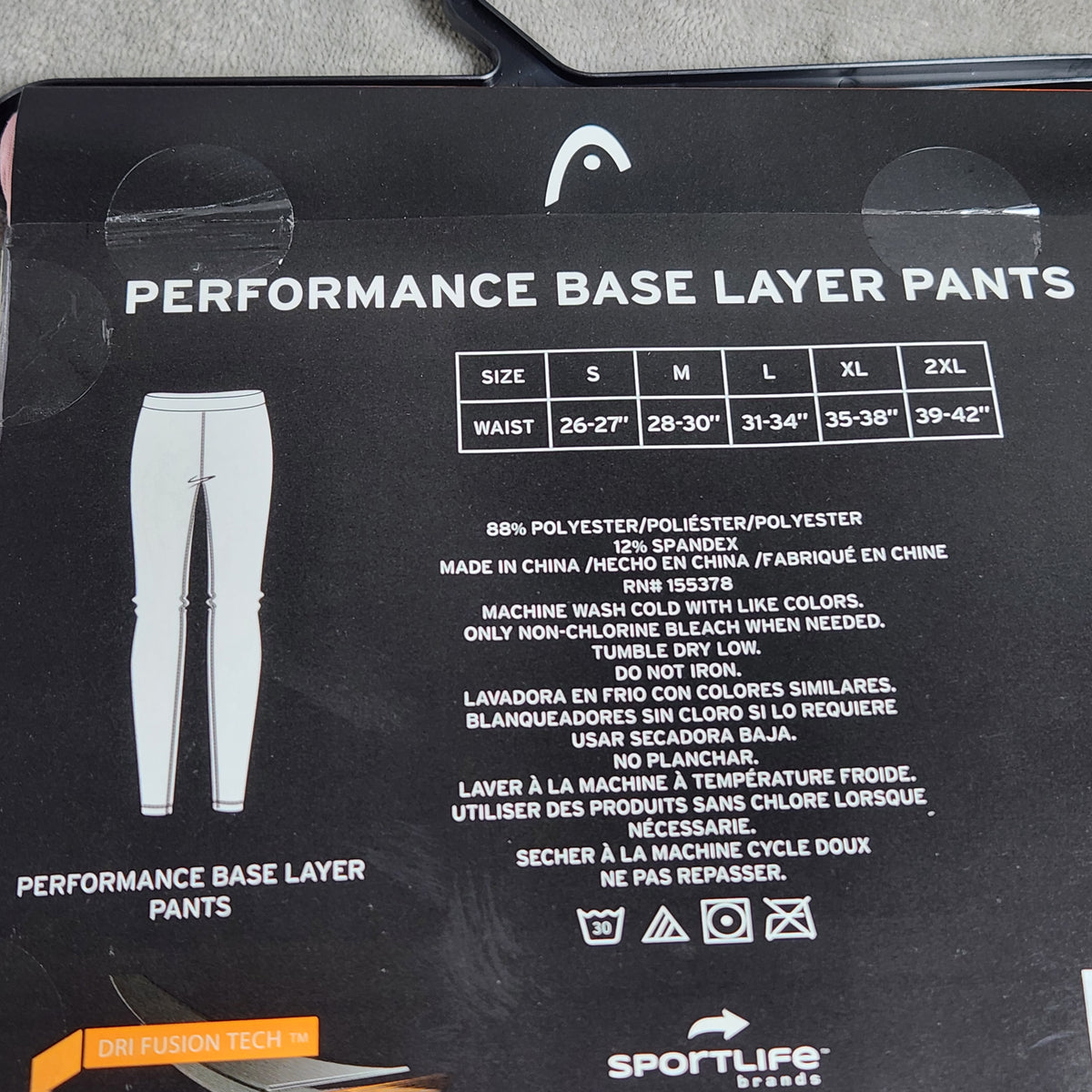 HEAD Women's Base Layer Pants XL Pink Heavy Weight Cold Weather NEW