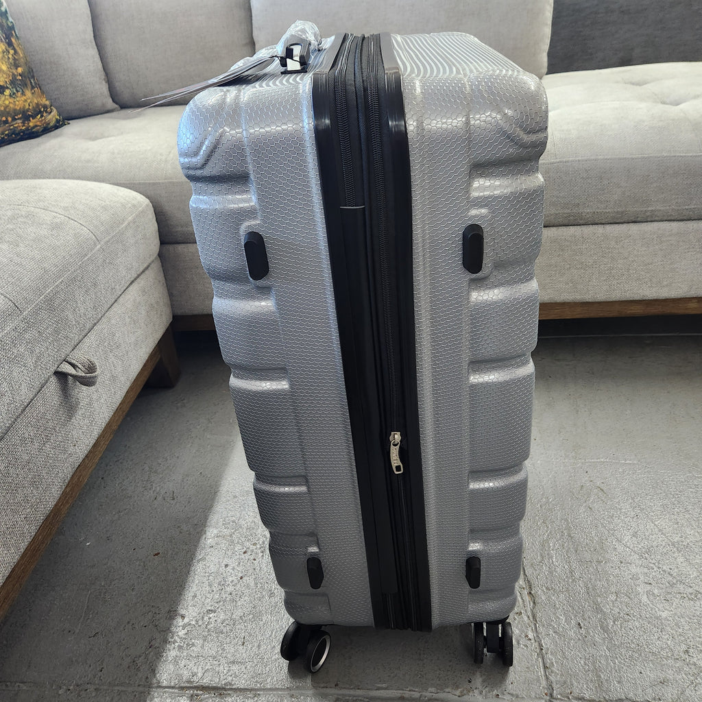 Dejuno Yukon 3-Piece Hardside Luggage Set Gray New