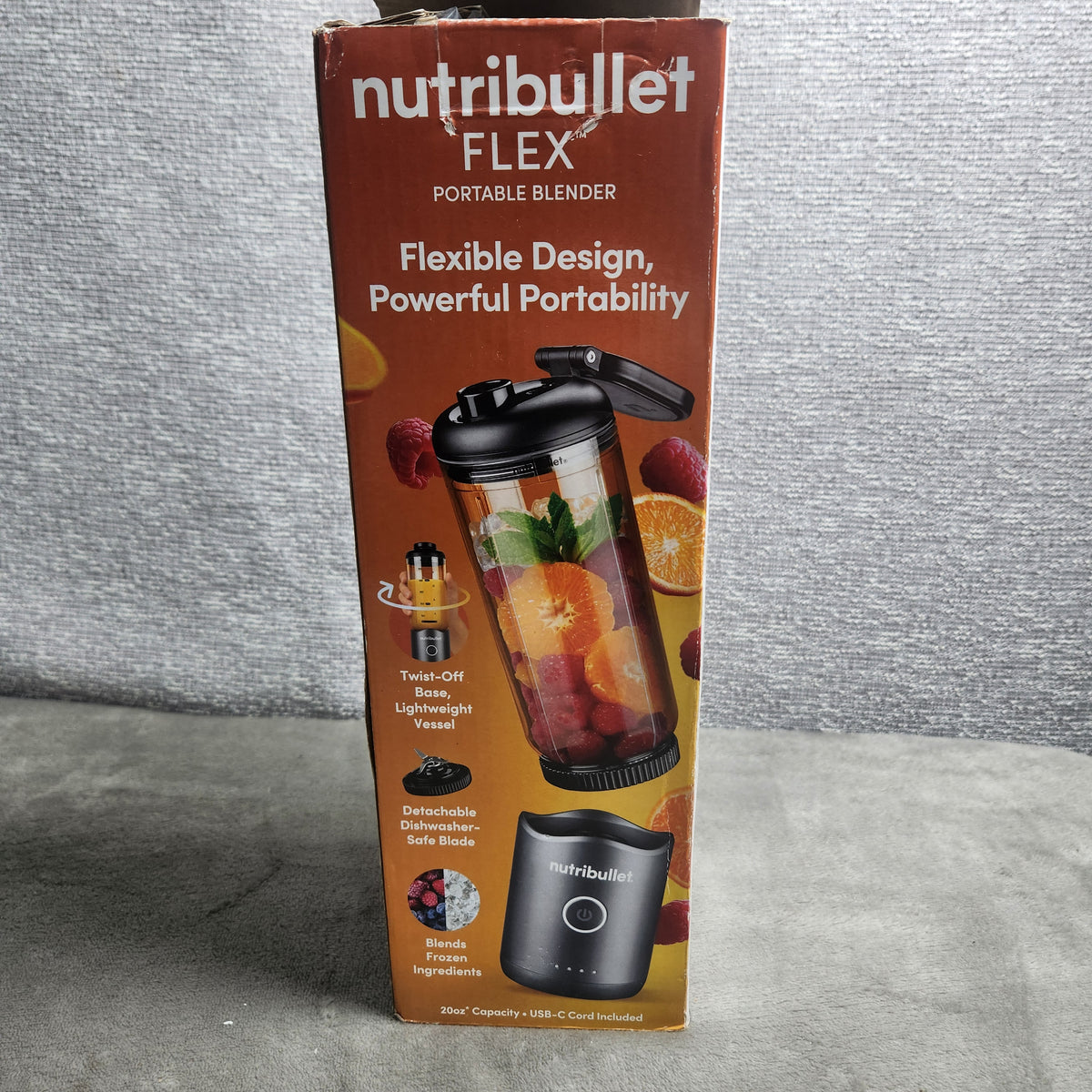 Nutribullet Flex Black Portable Blender Open Box