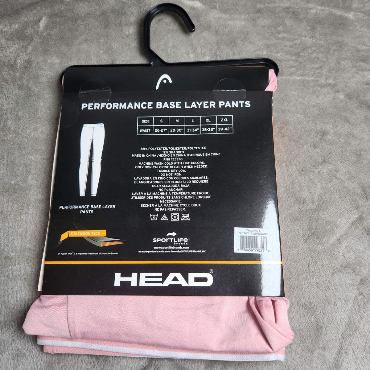 HEAD Women's Base Layer Pants XL Pink Heavy Weight Cold Weather NEW