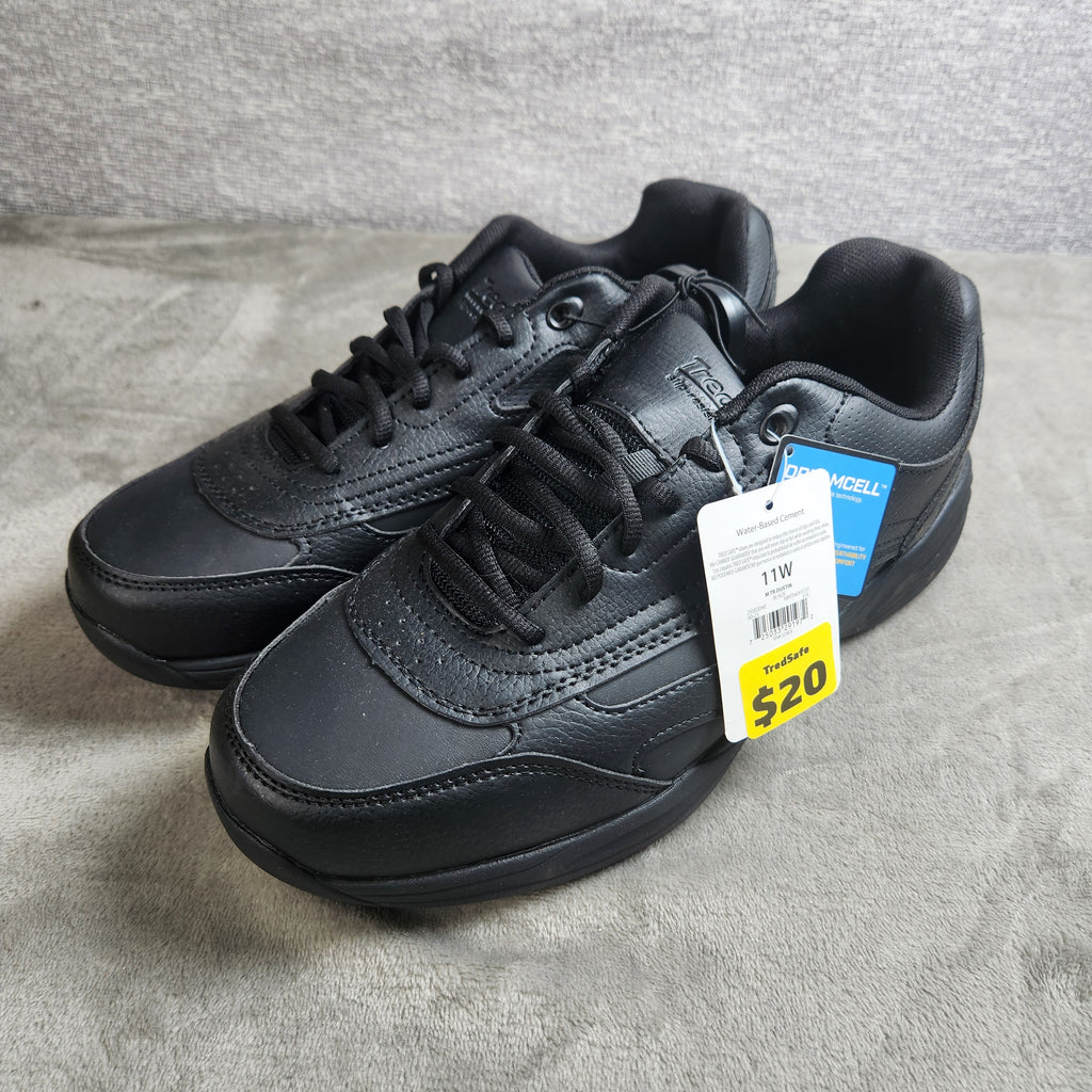 TredSafe Men's Work Shoes 11W Black Slip Resistant Dreamcell MNTR40HY231