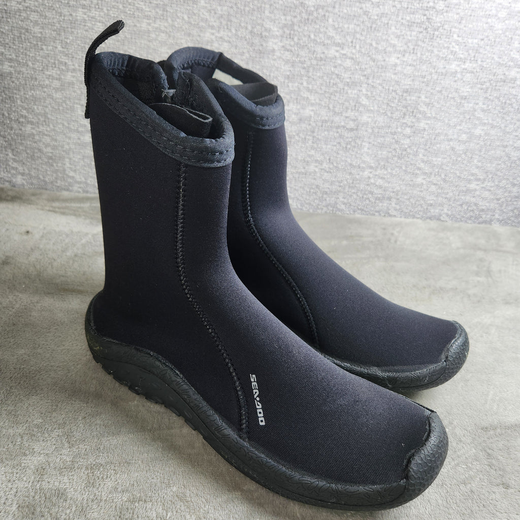 Sea-Doo Neoprene Boots Men's 10 / Women's 11 Black Jet Ski Water Shoes
