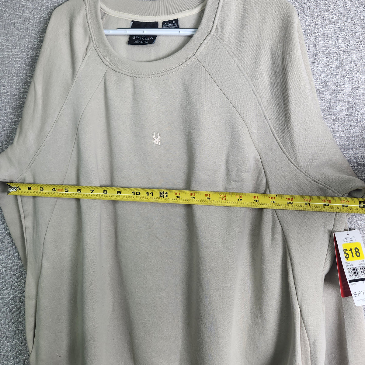 SPYDER Women's Ragalan Sandstorm Cozy Fleece L/S Crew With Pockets Size 3X NWT