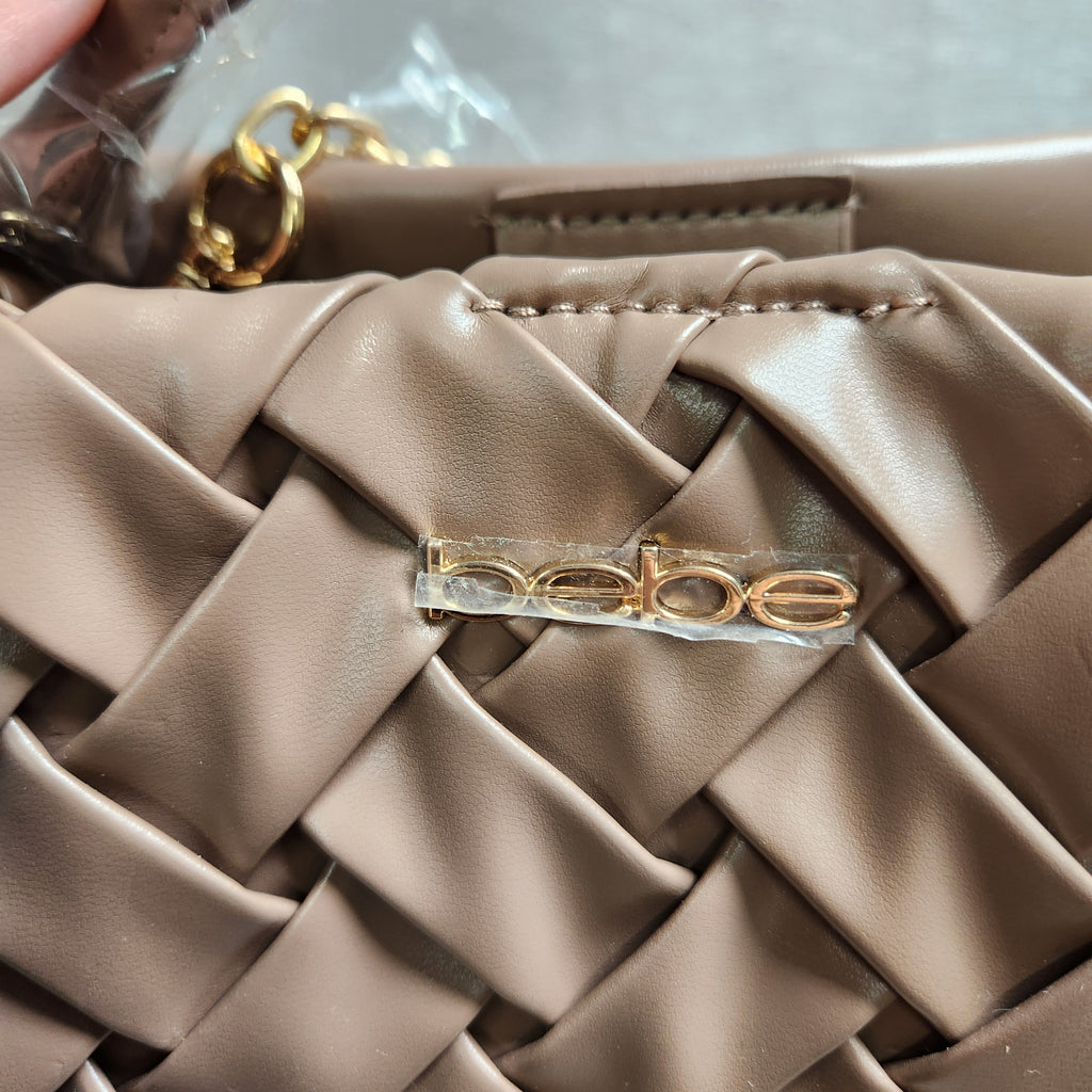 Bebe Luca MD Satchel Bag E03-5358 Taupe New