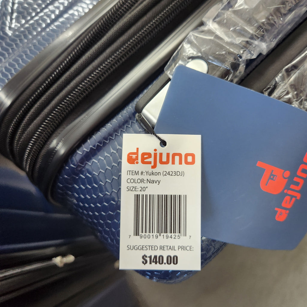 Dejuno Yukon 3-Piece Hardside Luggage Set Blue New
