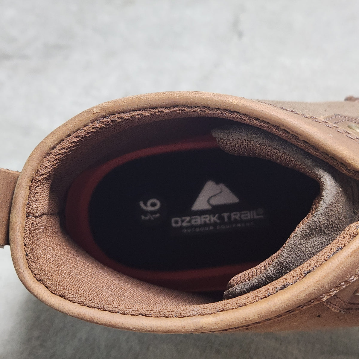 Ozark Mens Rolled Moc Toe Boots Size 9.5 Chukka Brown