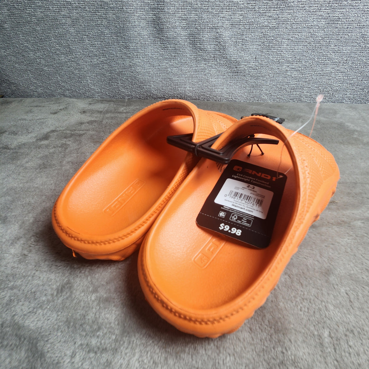 AND1 Basketball Slides Orange Size 2/3 Little Kid
