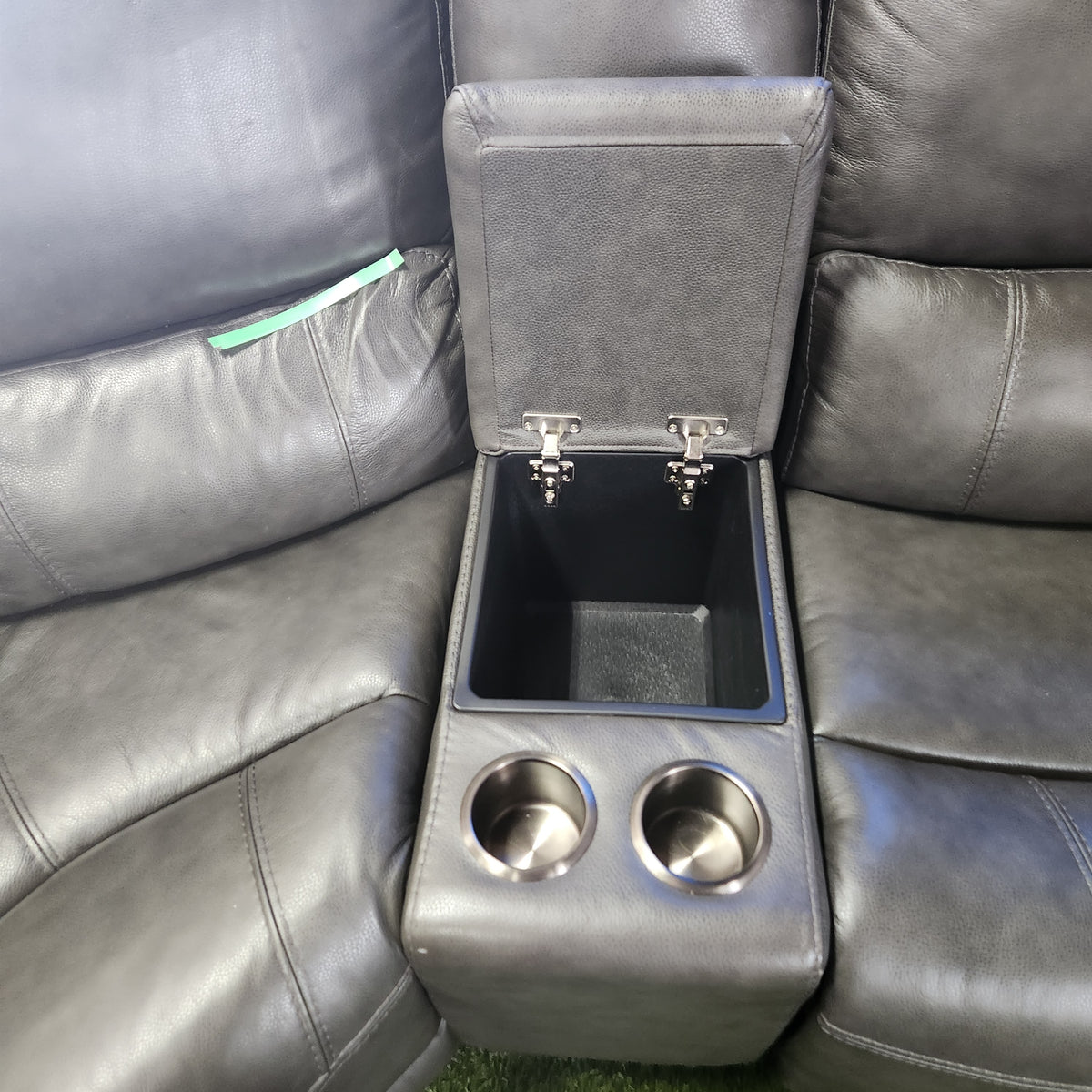 Wylder Leather Power Reclining Sectional with Power Headrests