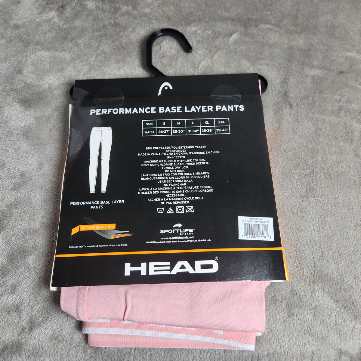 HEAD Women's Base Layer Pants Small Pink Heavy Weight Cold Weather NEW