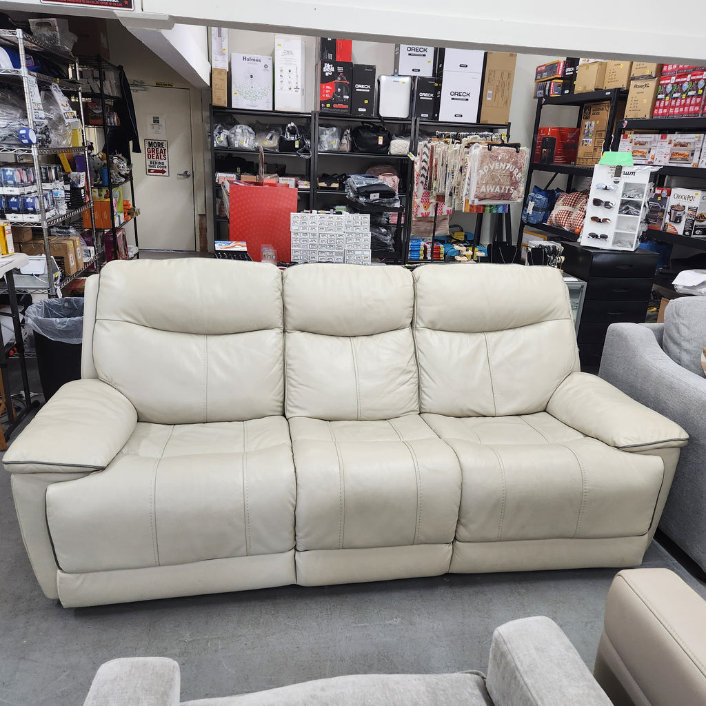 Messina Leather Power Reclining Sofa with Power Headrests