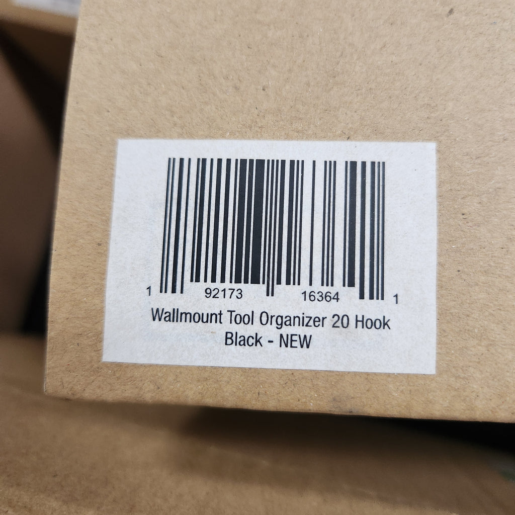Wallmount Tool Organizer 20 Hook System Mdesign Black - New in Box