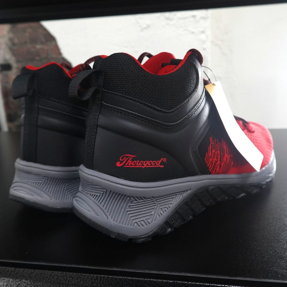 Thorogood AST Low Composite Toe Safety Work Sneaker Men's 11W Red/Black 809-5200